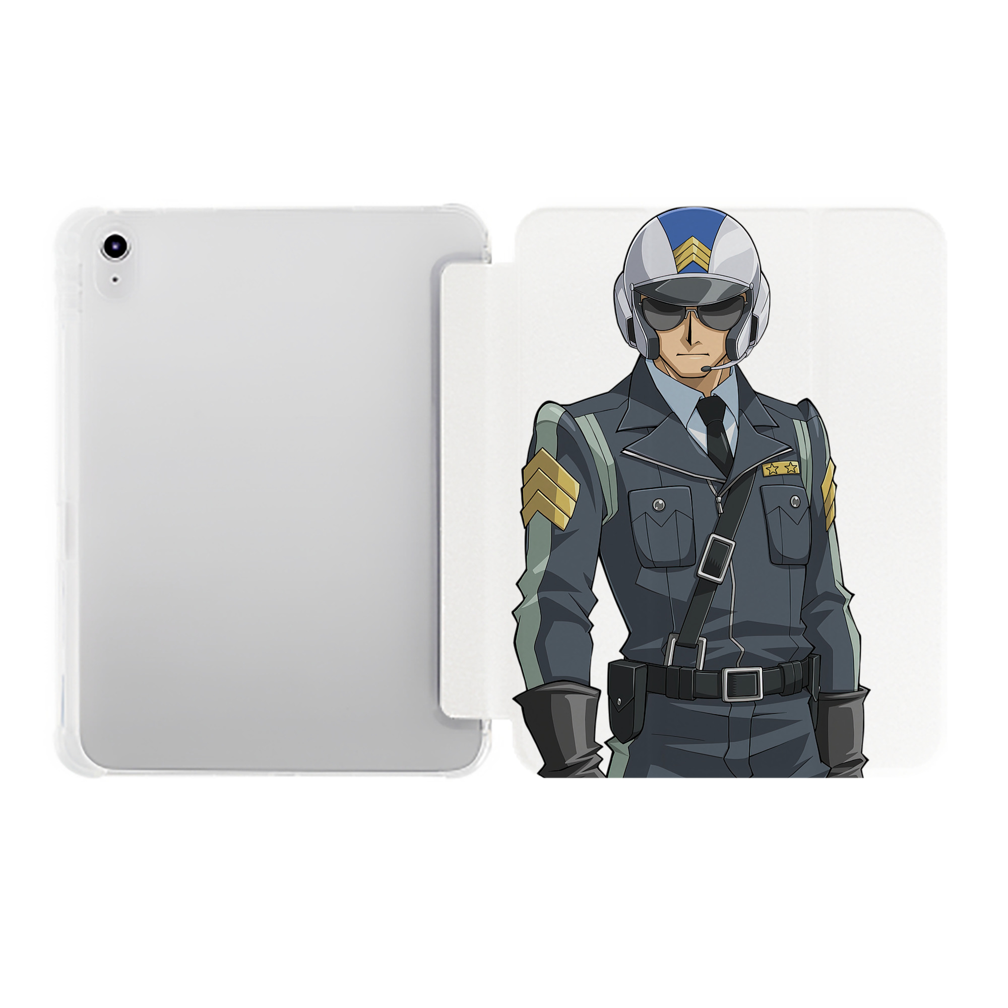 （画像用） 遊☆戯☆王 Yu-Gi-Oh! IPad ケース ペン収納付き 三つ折りスタンド PUレザー×シリコン 対応機種9.5/10.5/10.9インチ